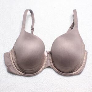 VS Body by Victoria Perfect Coverage Bra 34D Taupe Lined Underwire
